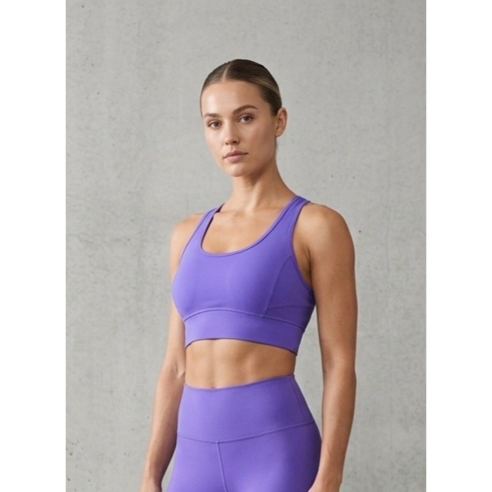 DSG Purple Racerback Medium Support Activewear Sports Bra XL